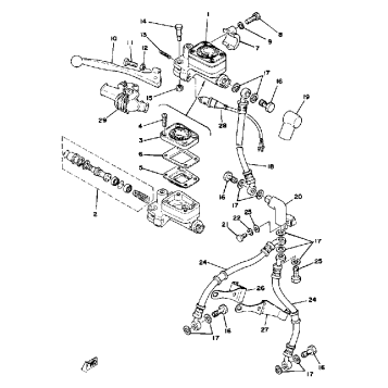 FRONT MASTER CYLINDER - BRAKE HOSE