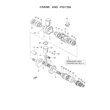 CRANK AND PISTON