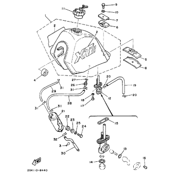 FUEL TANK (CALIFORNIA MODEL ONLY)