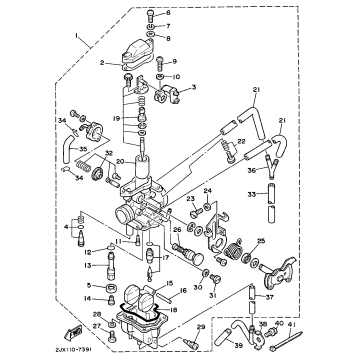 CARBURETOR NON CALIFORNIA MODEL