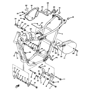 FRAME-SIDE COVER YZ250E