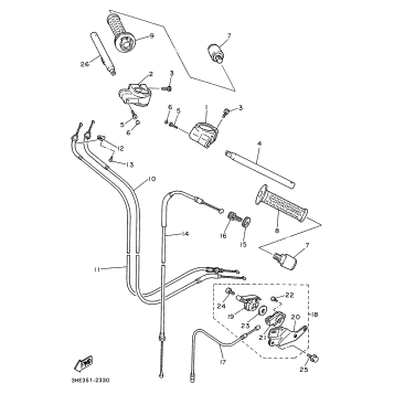STEERING HANDLE CABLE