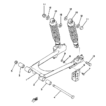 REAR ARM-REAR CUSHION
