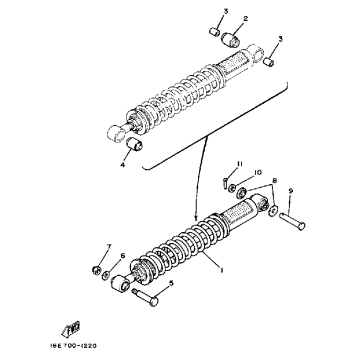 REAR SUSPENSION XT200K - KC