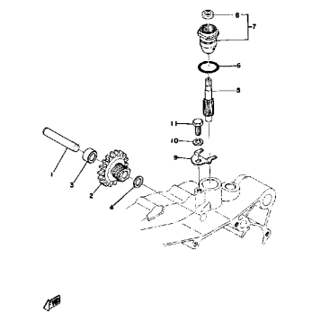 TACHOMETER GEAR 250B - C - 400B - C