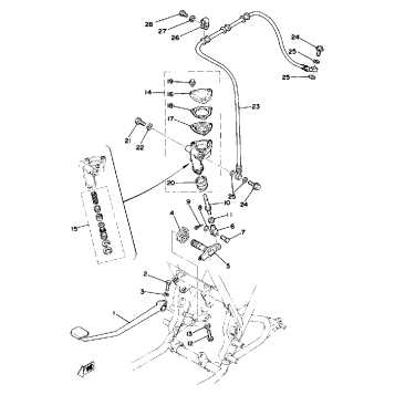 BRAKE PEDAL - MASTER CYLINDER