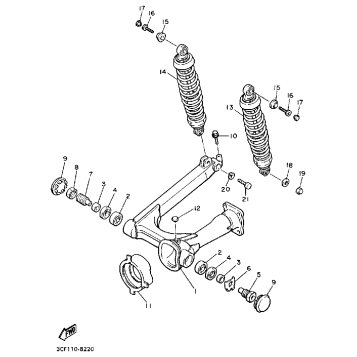 SWING ARM REAR SHOCKS