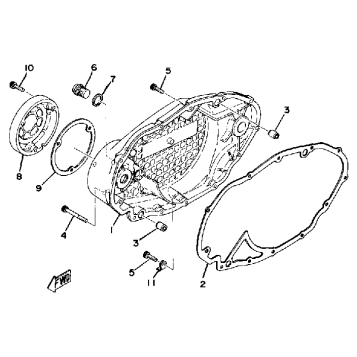 CRANKCASE COVER (RIGHT)