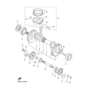 CRANKSHAFT PISTON