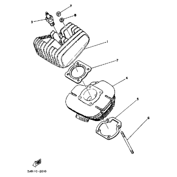 CYLINDER HEAD - CYLINDER DT80H - J - K