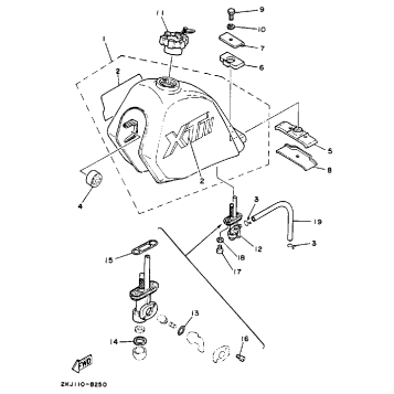 FUEL TANK (NON-CALIFORNIA MODEL)