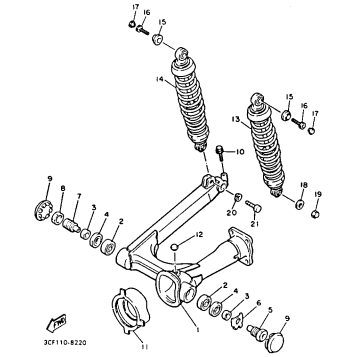 SWING ARM REAR SHOCKS
