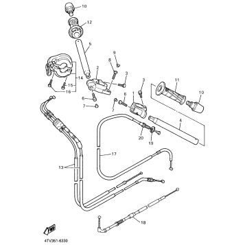 STEERING HANDLE CABLE