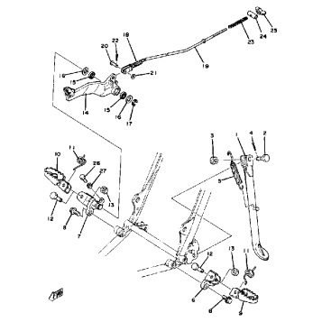 STAND - FOOTREST BRAKE-PEDAL