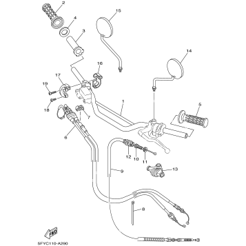 STEERING HANDLE CABLE
