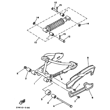 SWING ARM - REAR SHOCKS