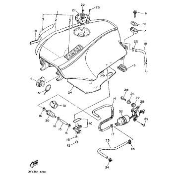 FUEL TANK NON CALIFORNIA MODEL