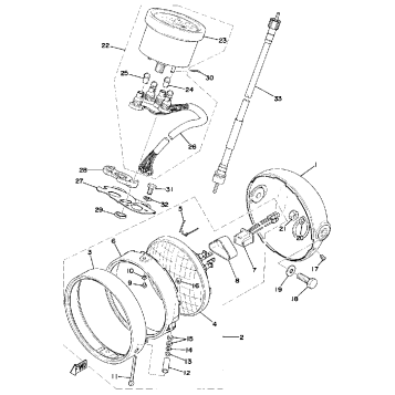 HEAD LAMP - SPEEDOMETER