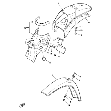FRONT FENDER REAR FENDER