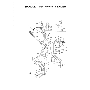 HANDLE AND FRONT FENDER