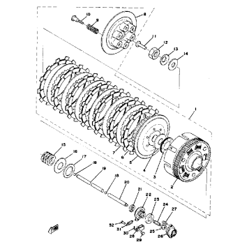 CLUTCH XS650D E E006501~ F