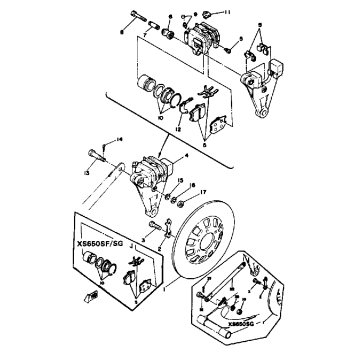 REAR DISC BRAKE CALIPER