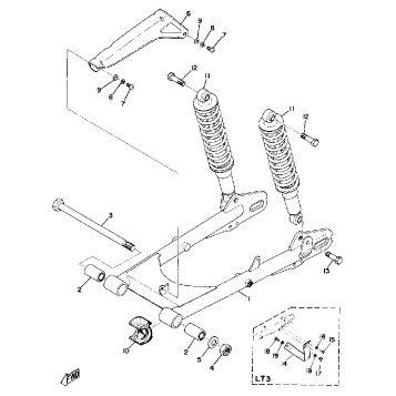 REAR ARM CHAINCASE REAR CUSHION