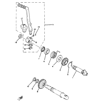 KICK STARTER YZ80H J