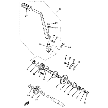 KICK STARTER ALTERNATE PARTS