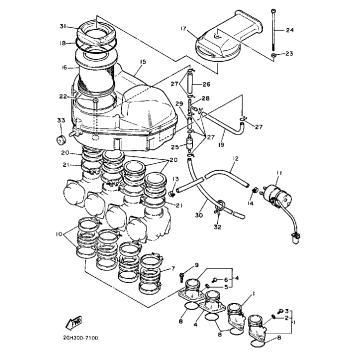 AIR FILTER NONCALIFORNIA MODEL