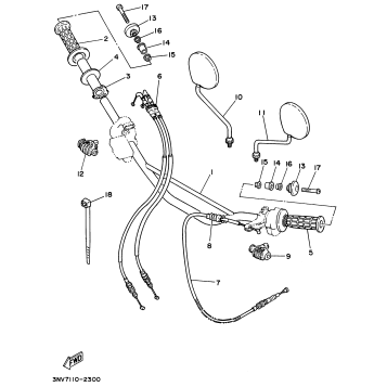 STEERING HANDLE - CABLE