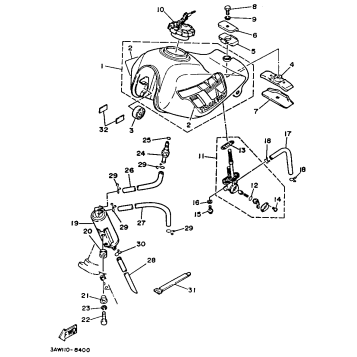 FUEL TANK CALIFORNIA MODEL ONLY