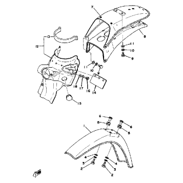 FRONT FENDER REAR FENDER