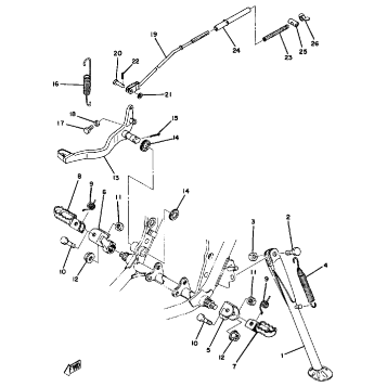 STAND FOOTREST BRAKE PEDAL