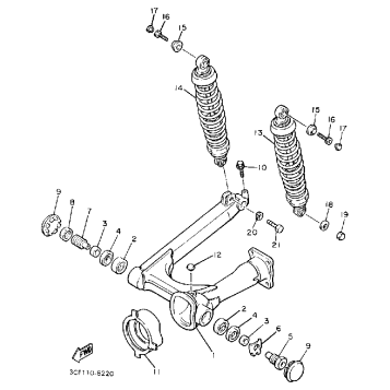 SWING ARM REAR SHOCKS