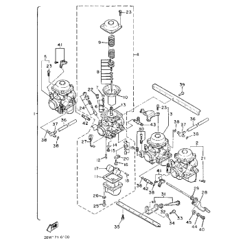 CARBURETOR NON CALIFORNIA MODEL