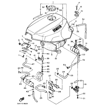 FUEL TANK CALIFORNIA MODEL ONLY
