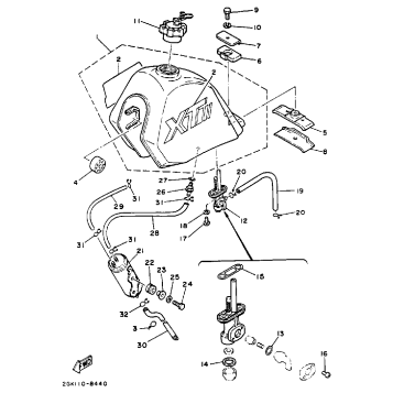 FUEL TANK (CALIFORNIA MODEL ONLY)