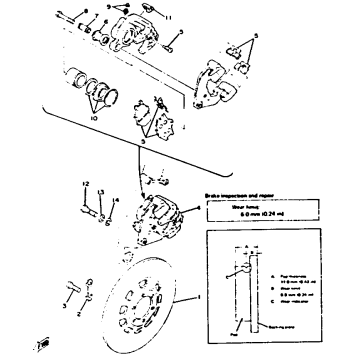 FRONT DISC BRAKE - CALIPER