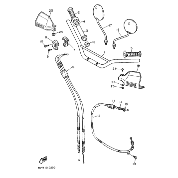 STEERING HANDLE CABLE