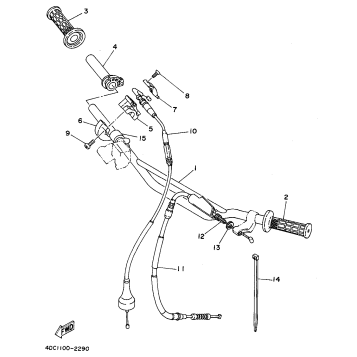 STEERING HANDLE - CABLE