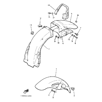 FRONT FENDER REAR FENDER