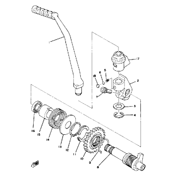 KICK - STARTER YZ125D