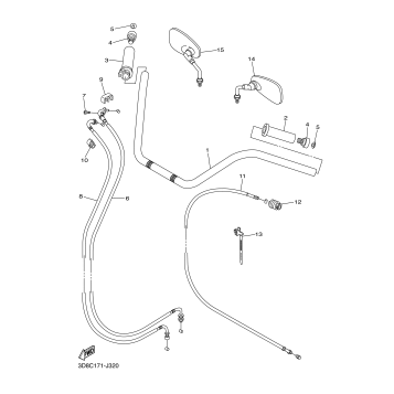 STEERING HANDLE CABLE