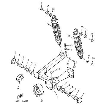 SWING ARM REAR SHOCKS