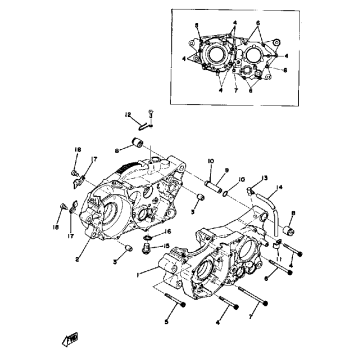 CRANKCASE 250B - C - 400B - C
