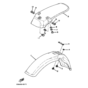 FRONT FENDER REAR FENDER
