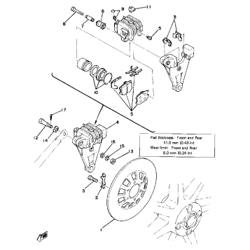 REAR DISC BRAKE CALIPER