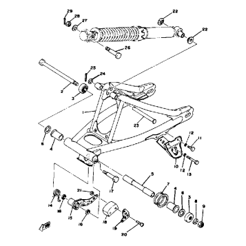 REAR ARM YZ100 E - F