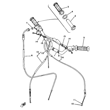 HANDLEBAR CABLE YZ80G